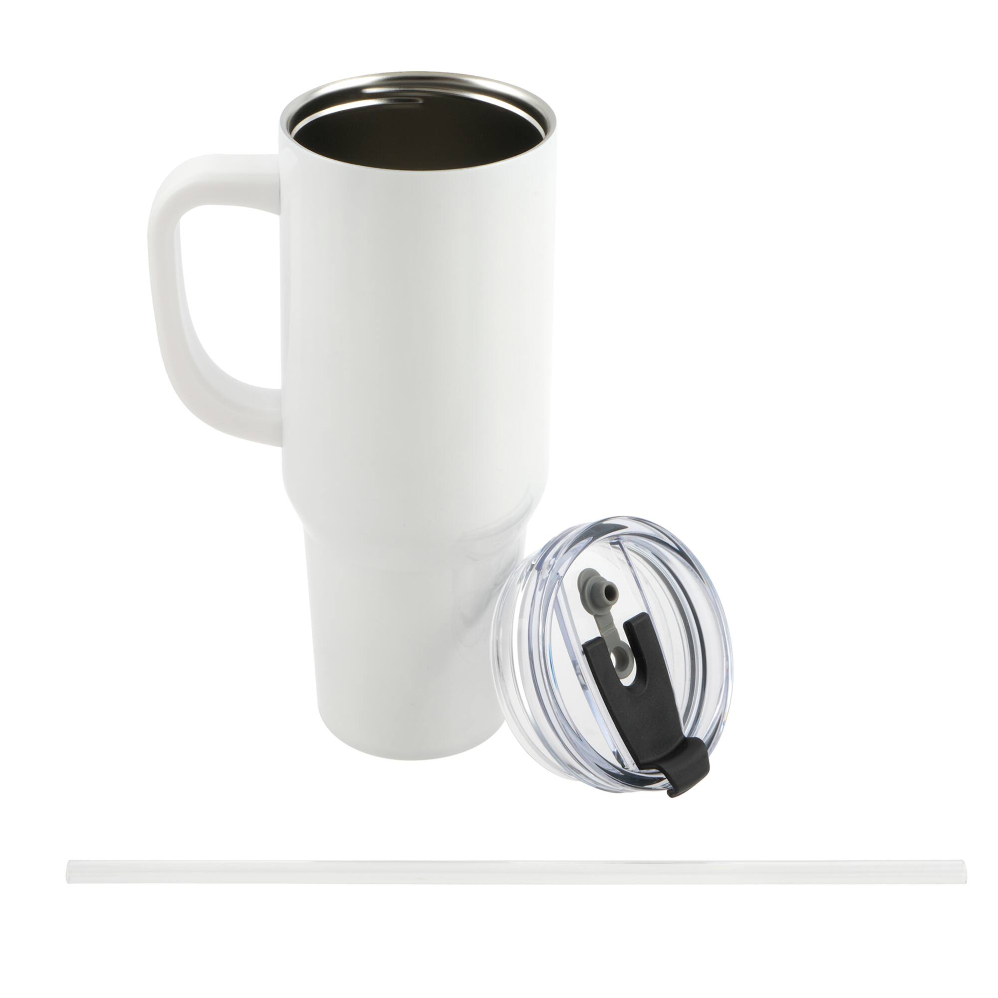 12 Pack: 40oz. Stainless Steel Sublimation Tumbler with Handle by Make Market®